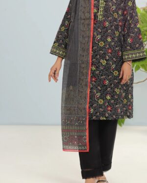 JA0011
ALMIRAH 
BLACK LAWN 3 PIECE STITCHED