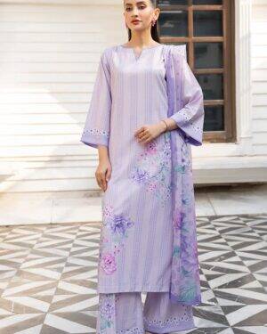 EL021 Ellena 3Pc Stitched Suit.