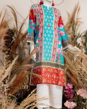 J0033
JUNAID JAMSHED MULTI COLOURED PRINTED KURTI