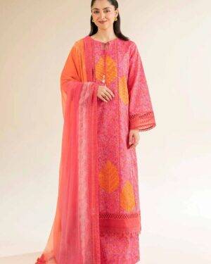 NL03 NISHAT 
3 Piece - Printed Embroidered Suit