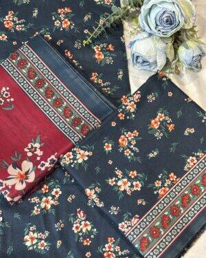 A026
Binsaeed 3Pc digital Printed Lawn