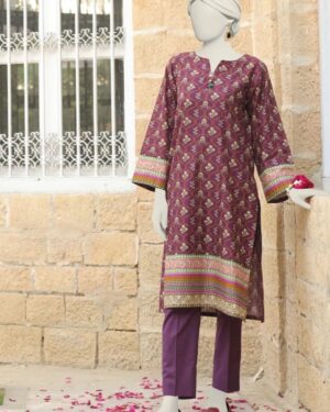 J056
Junaid Jamshed MAGENTA LAWN STITCHED 2PC