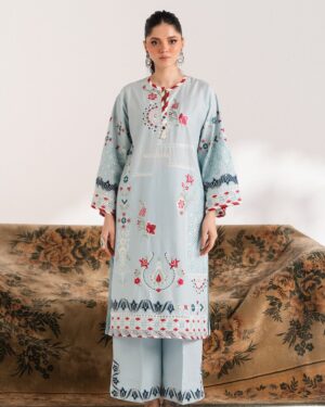 *ET38 Ethnc 2Pc Stitched Embroidered Suit