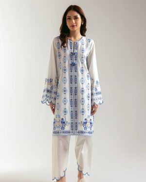 *ET44 Ethnc 2Pc Stitched Embroidered Suit.