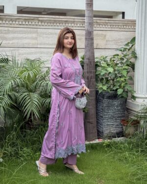 UZ3 2Pc Stitched Embroidered Suit.