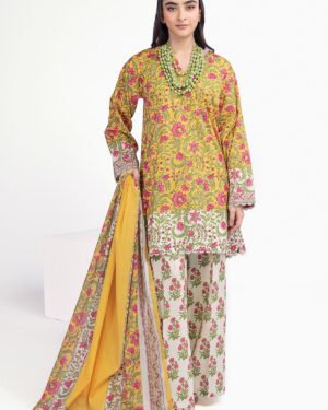 KL1 Khaadi 3Pc Unstitched Suit.