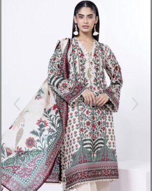 KL1 Khaadi 3Pc Unstitched Suit.