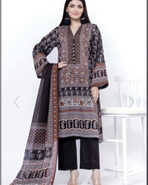 KL1 Khaadi 3Pc Unstitched Suit.