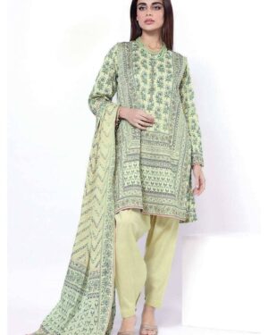 KL1 Khaadi Lawn 3Pc Unstitched Suit
