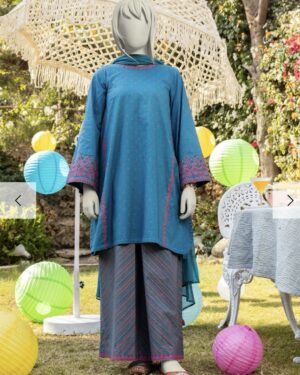 JJL26 Junaid Jamshed 3Pc Embroidered Stitched Suit