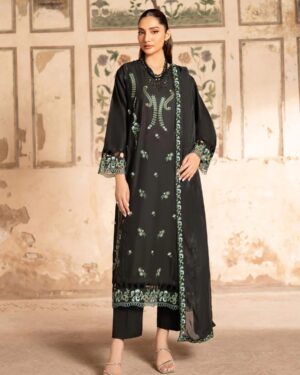 PA1 3Pc Stitched Embroidered Suit