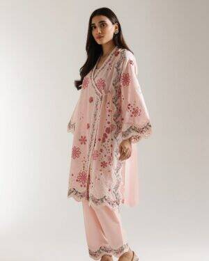 ET46 Ethnc 2Pc Stitched Embroidered Suit