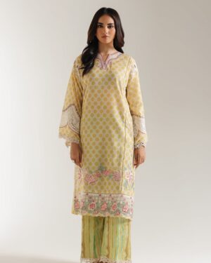 ET96 Ethnc 2Pc Stitched Embroidered Suit.