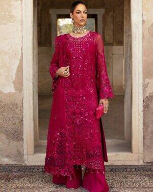 SD1 Sardinia 3Pc Unstitched Premium Party-wear Suit