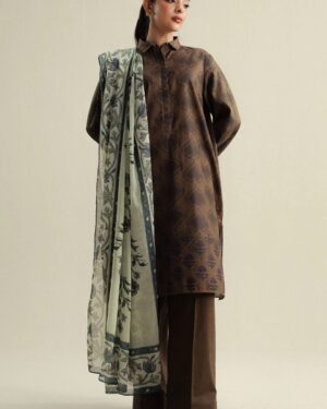 ZC22 Zara Shahjahan Coco Printed Unstitched Suit