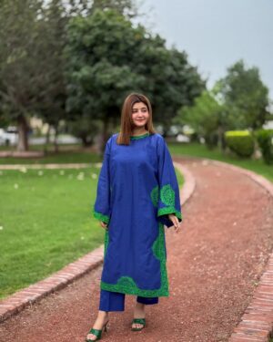 UZ5 2Pc Stitched Embroidered Suit