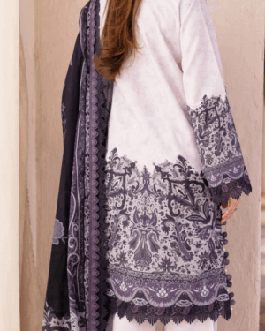 JA1 3Pc Printed Lawn Suit