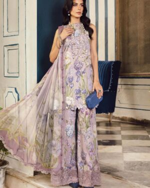MBP1 Maria B 3Pc Embroidered Unstitched  Suit
