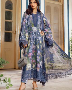MBP1 Maria B 3Pc Embroidered Unstitched Suit