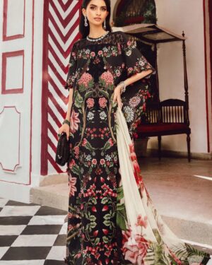 MBP1 Maria B 3Pc Embroidered Unstitched Suit