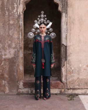 JL1 Jugnu Lahore 3Pc Unstitched Embroidered Khaddar Suit