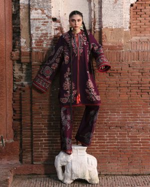 JL1 Jugnu Lahore 3Pc Unstitched Embroidered Unstitched Khaddar Suit