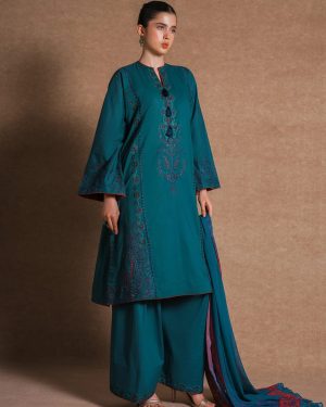 LW1 Lajwanti 3Pc Embroidered Stitched Suit