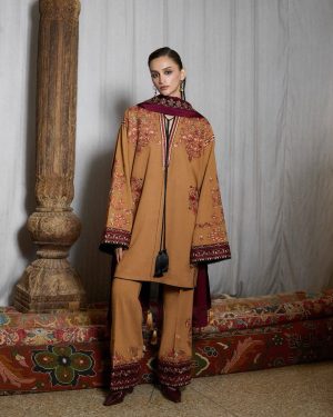 JGK1 Jugnu Lahore 3Pc Unstitched Karandi Suit